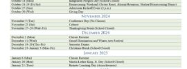 Trinity Grammar School Calendar 2024