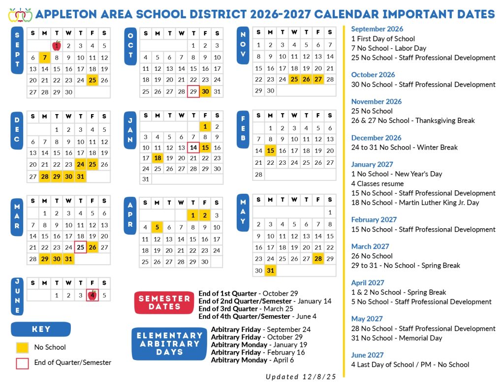 Athelstone School Calendar 2026