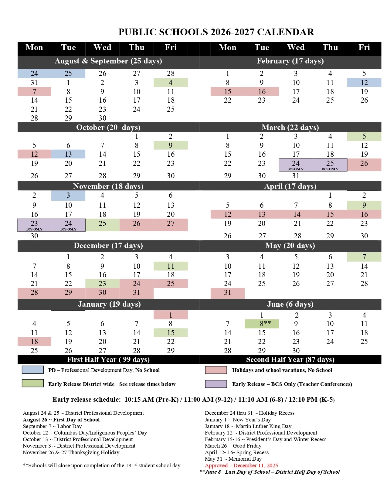 Hurstville Public School Calendar 2026